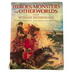 Vintage Heroes Monsters & Other Worlds from Russian Mythology Hardcover Book 1985 1st Ed