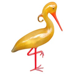 Ornament en verre soufflé allemand Crane