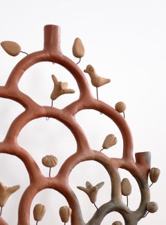 Heron Martinez Terracotta Candleabra 1960s