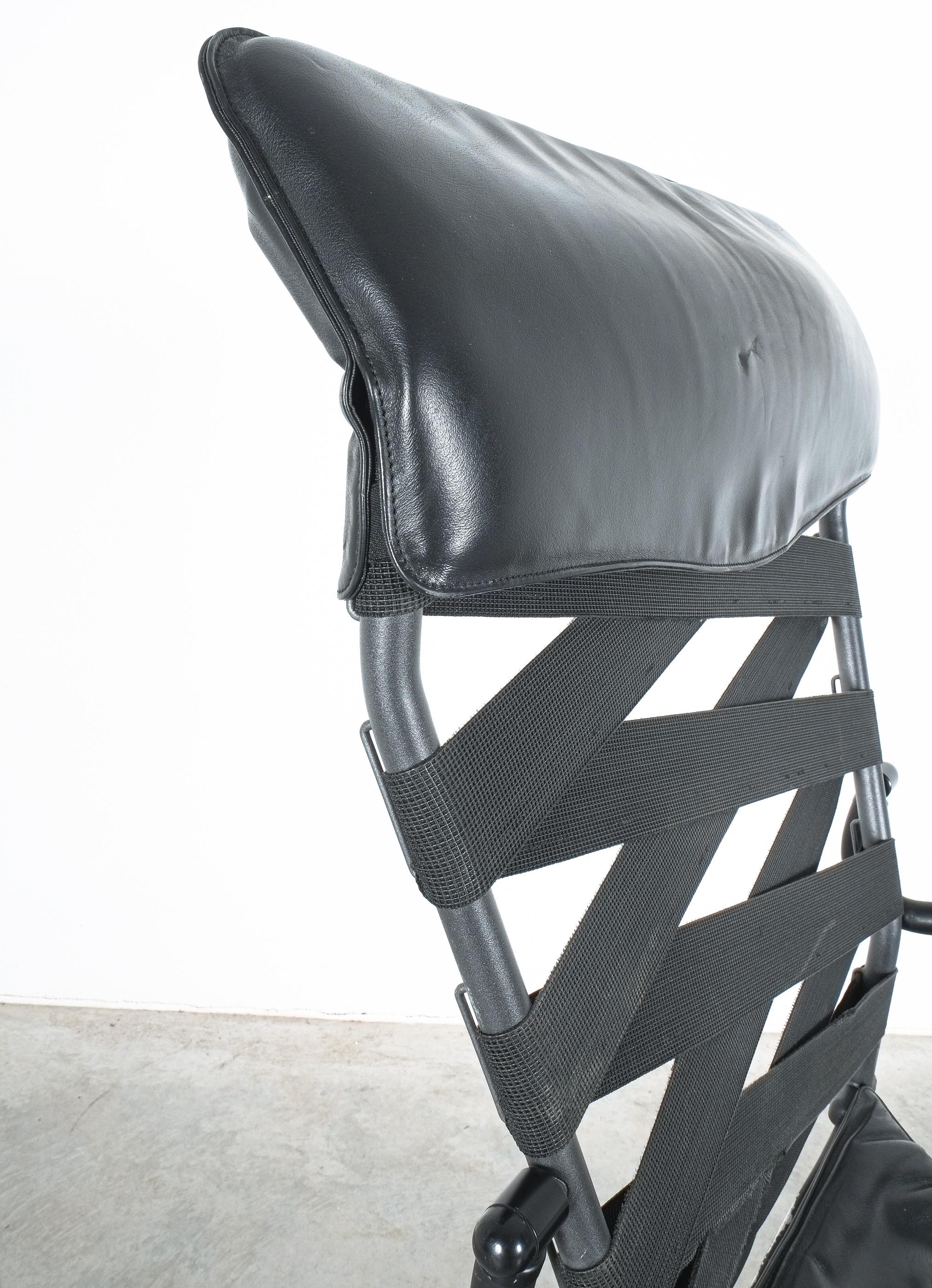 Italian Heron Parigi Canasta High-Back Office Chair 1989, Italy For Sale