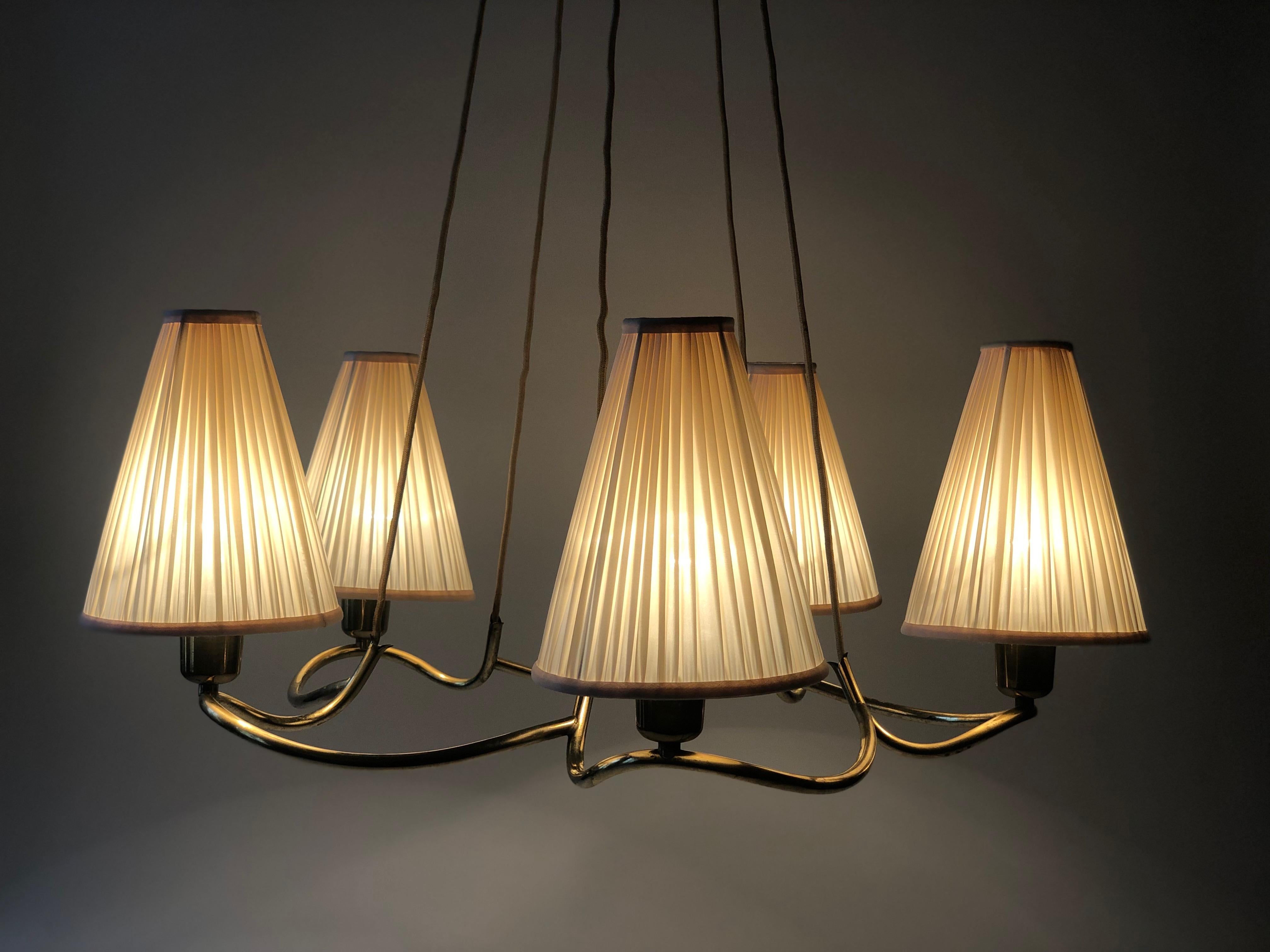 Heron Pendant Lamp from J.T. Kalmar , 1930's 4