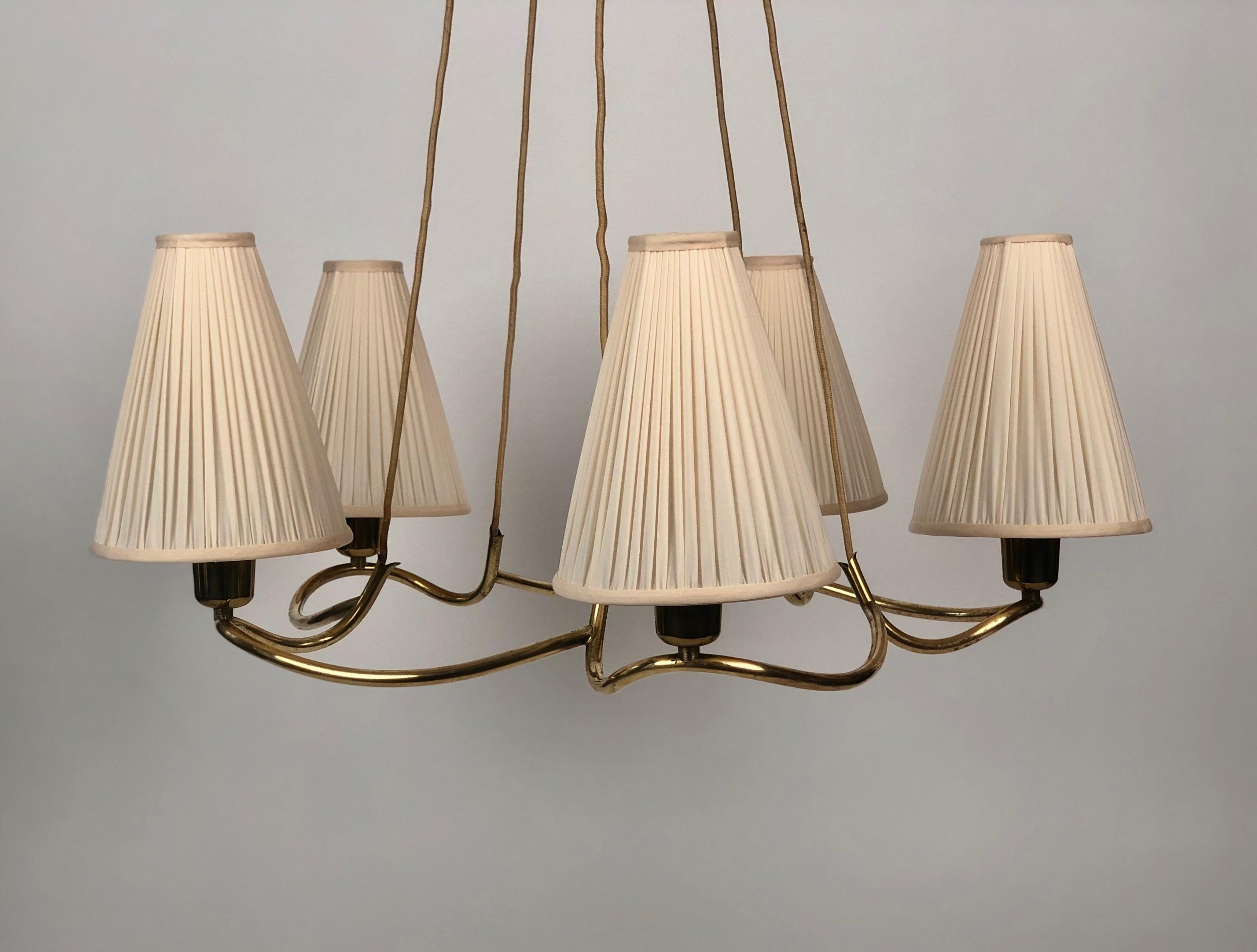 Modern Heron Pendant Lamp from J.T. Kalmar , 1930's