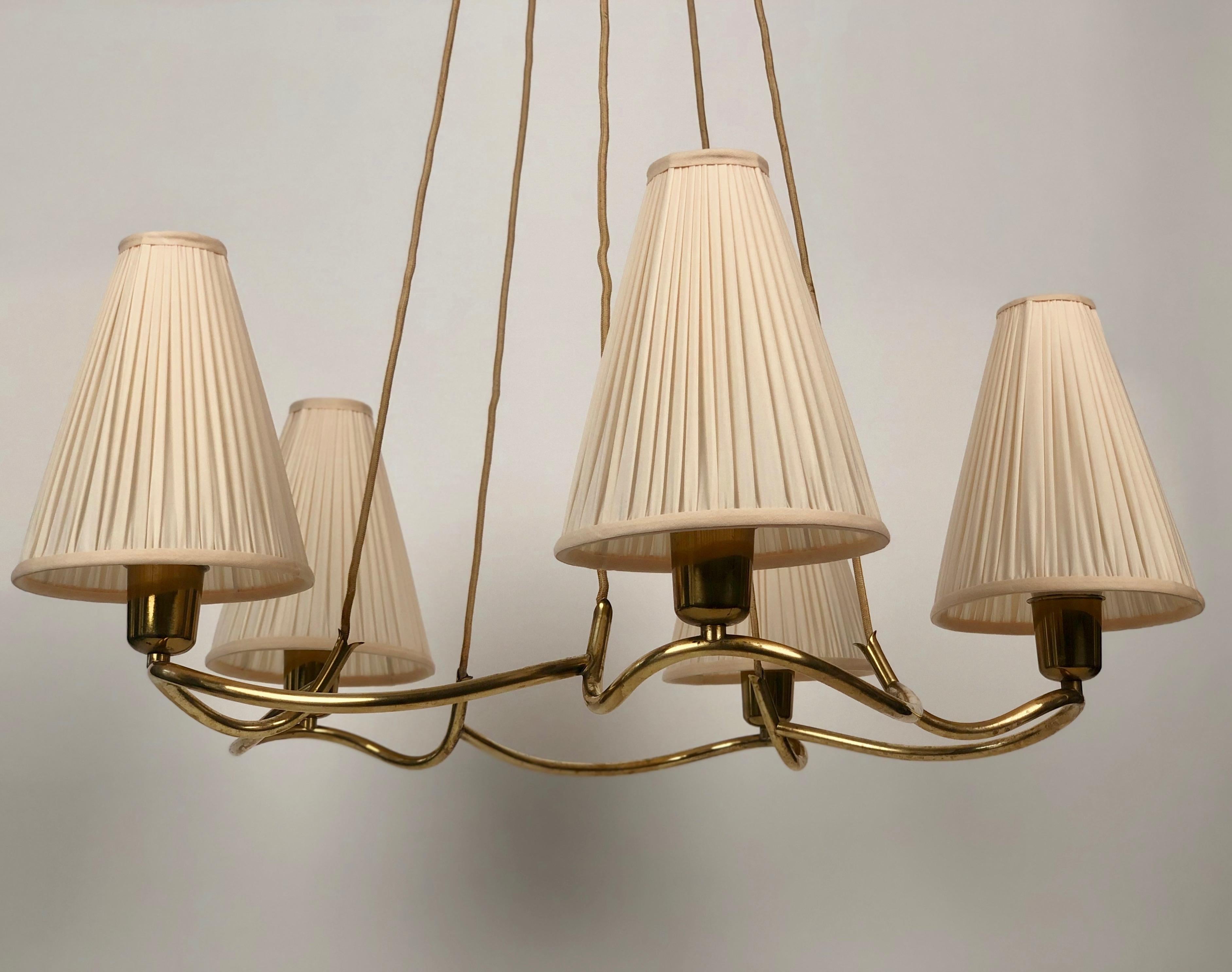 Austrian Heron Pendant Lamp from J.T. Kalmar , 1930's