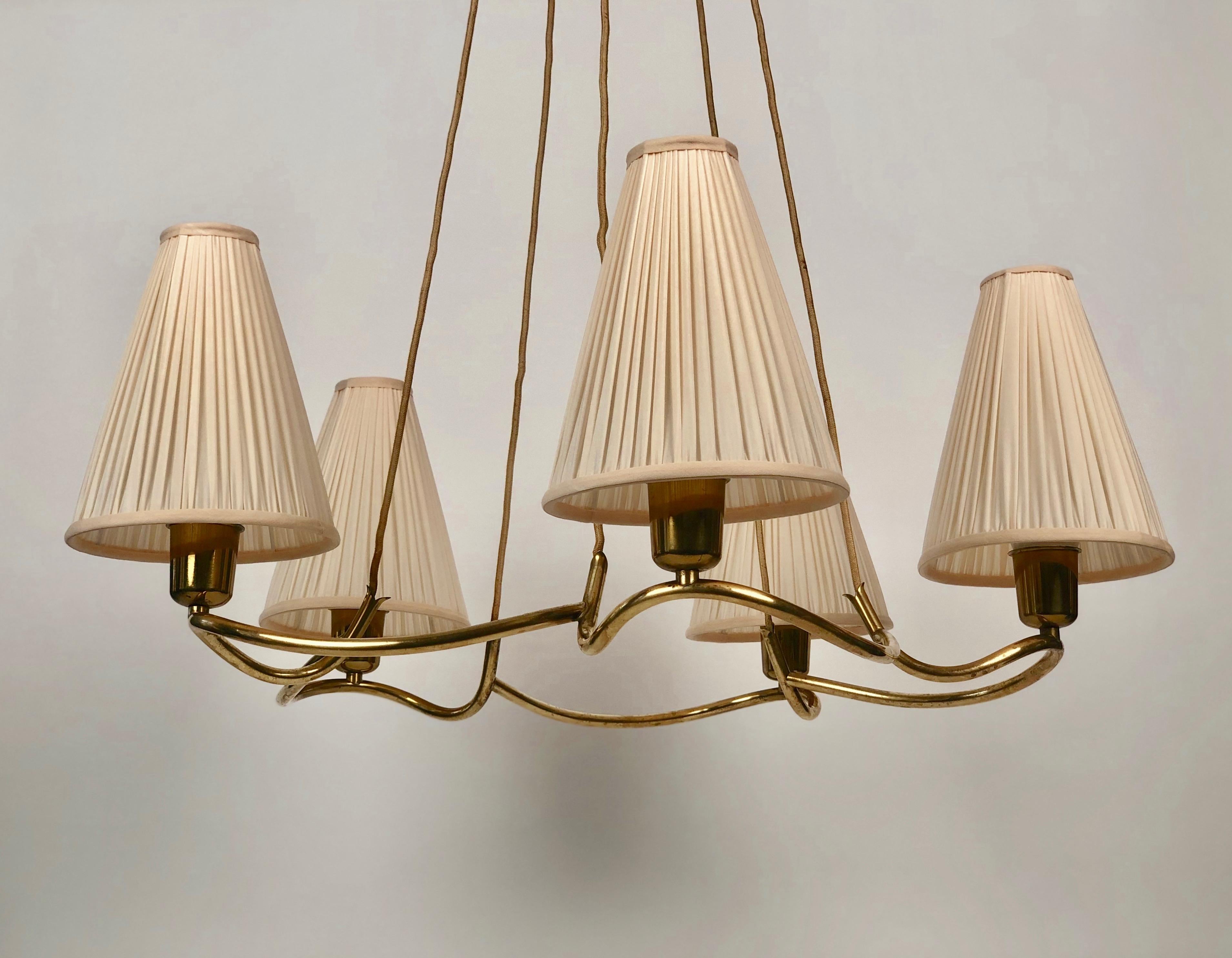 Heron Pendant Lamp from J.T. Kalmar , 1930's In Good Condition In Vienna, Austria