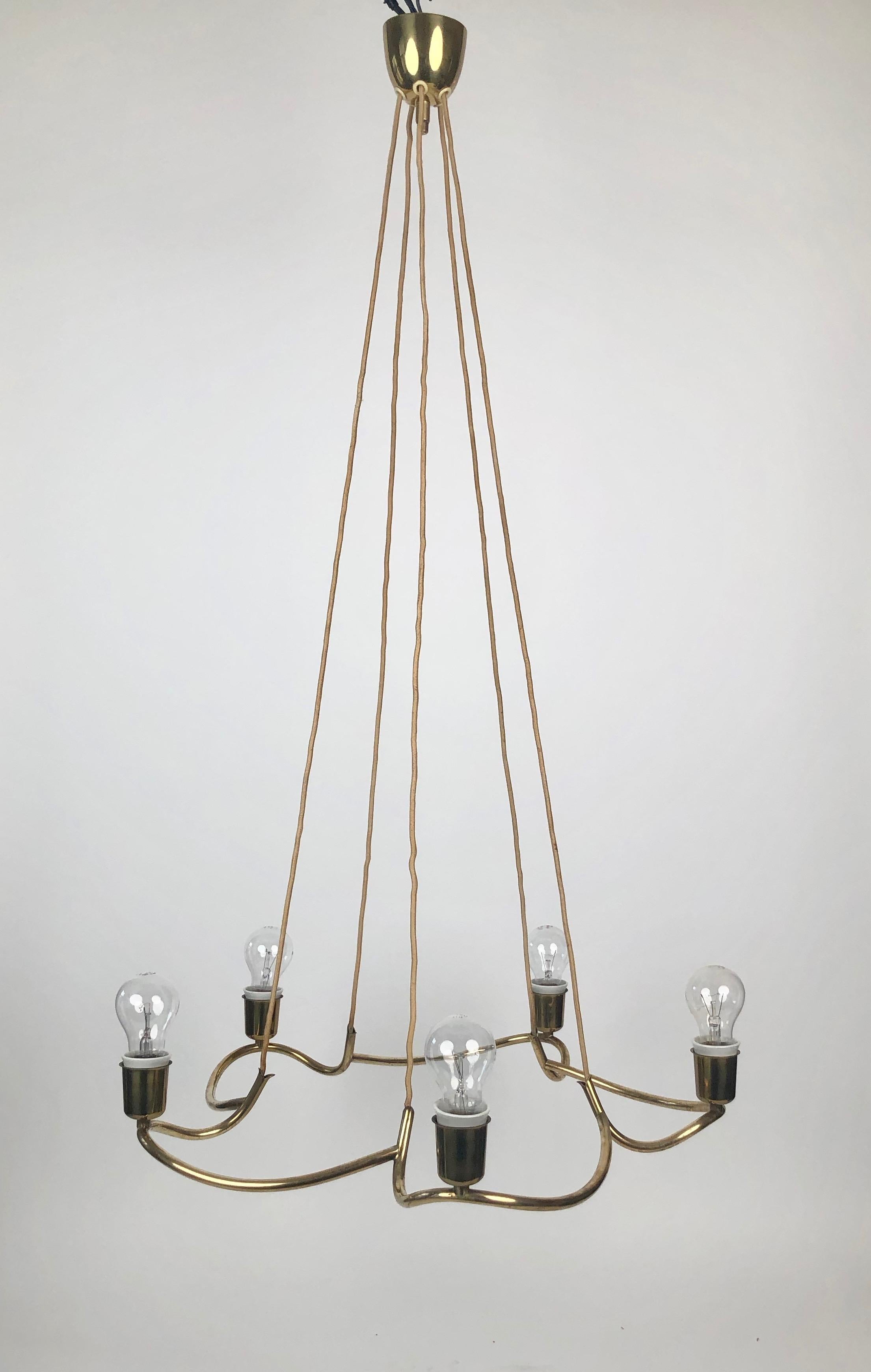 Mid-20th Century Heron Pendant Lamp from J.T. Kalmar , 1930's