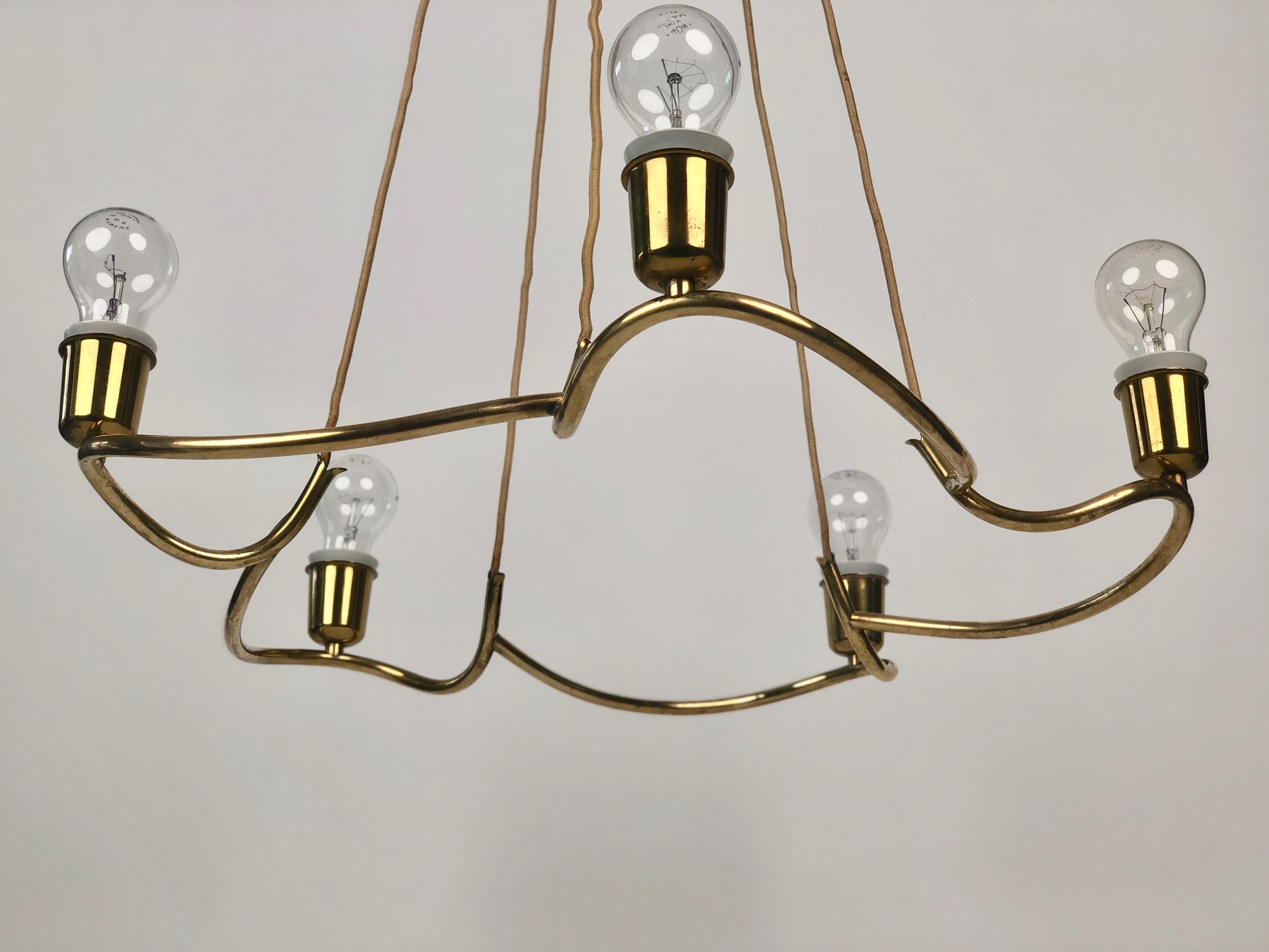 Heron Pendant Lamp from J.T. Kalmar , 1930's 1