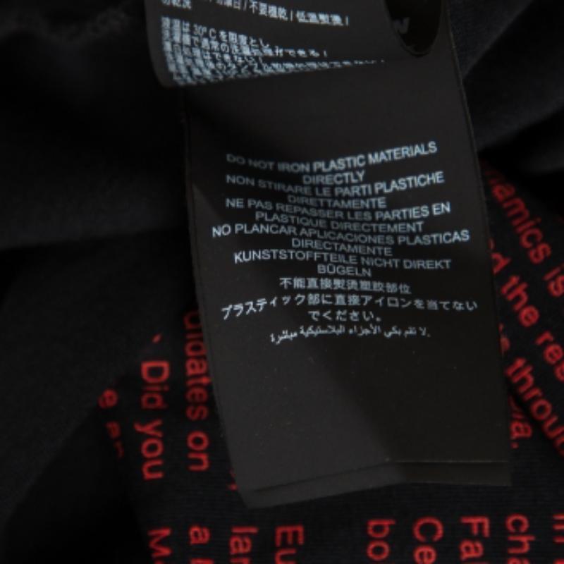 Heron Preston Black Cotton NASA Facts Logo Print Short Sleeve T-Shirt S 2