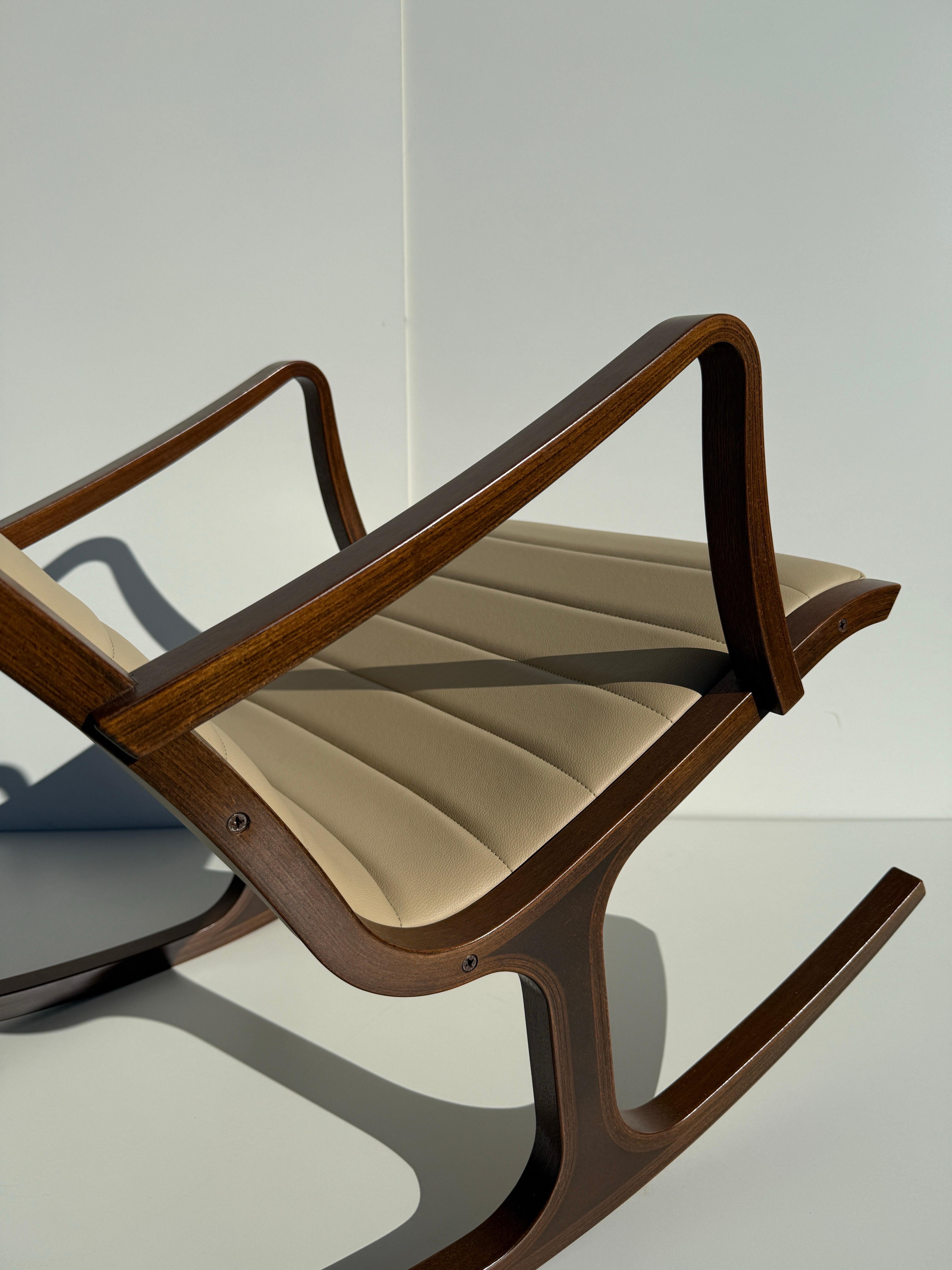 Heron Rocking Chair by Tendo Mokko For Sale 4