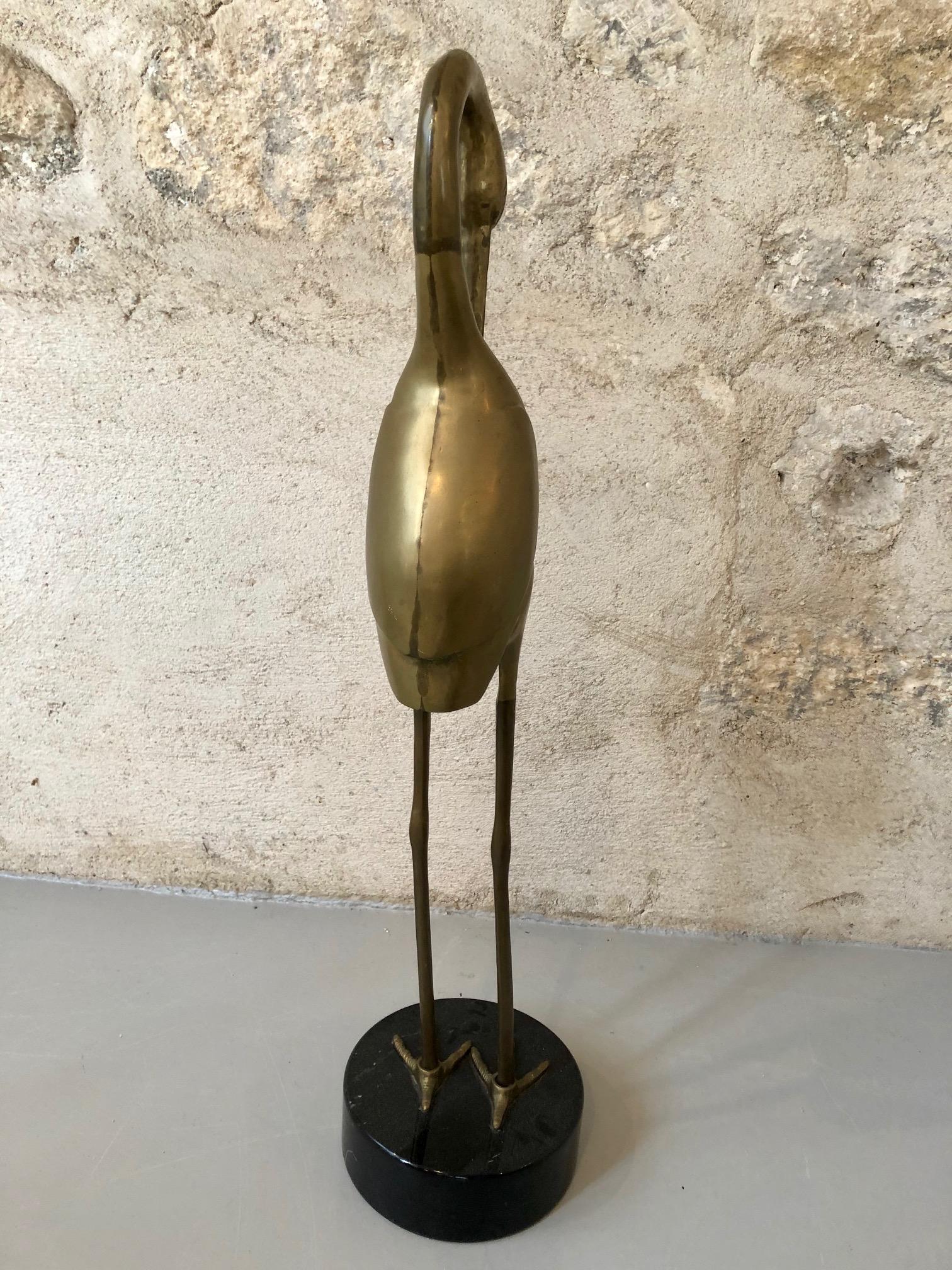 Late 20th Century Heron Sculpture For Sale
