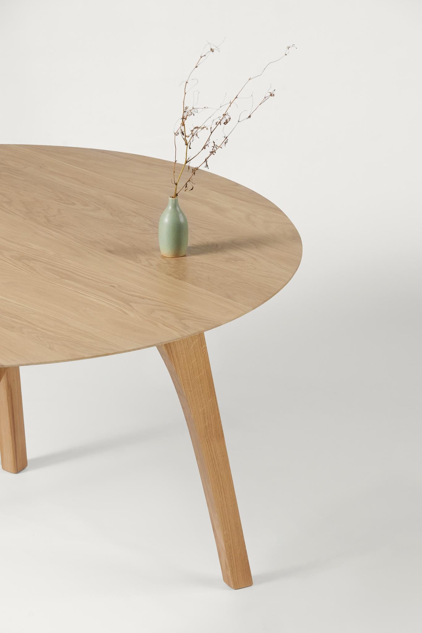 Oak heron Table by Arbore x Lukas Heintschel Design For Sale