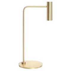 Heron Table Lamp by CTO Lighting with Satin Brass Finish