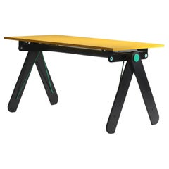 Table ou bureau Heron de Paolo Parigi, Italie, avec formica jaune 