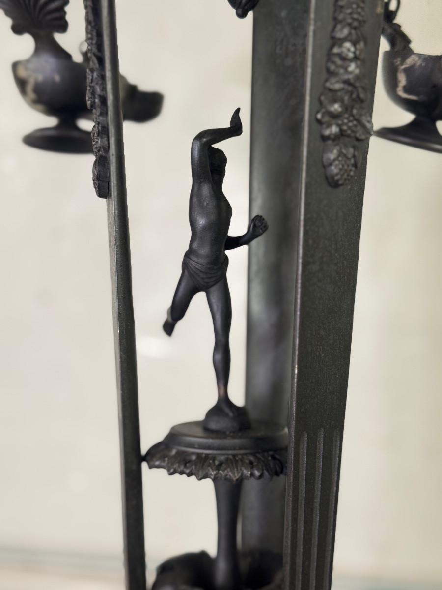 Porta-lampada a treppiede Heron, Oggetto Grand Tour, Bronzo, Italia XIX secolo in vendita 5