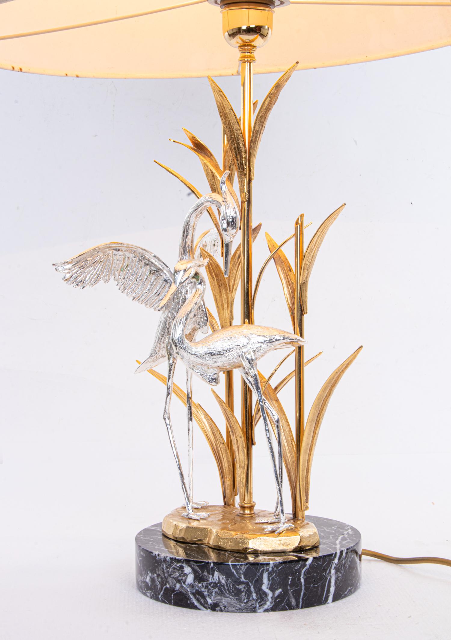 Italian Herons Table Lamp by Lanciotto Galeotti for L' Originale Firenze, Italy, 1970s For Sale
