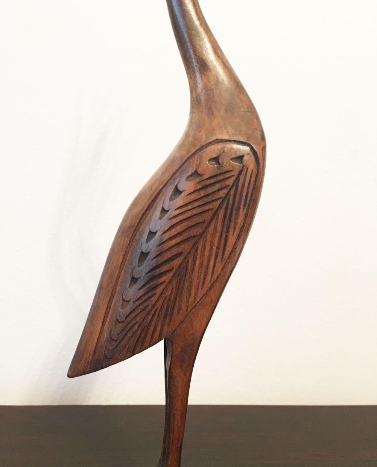 Czech Herons, Two Wooden Statues
