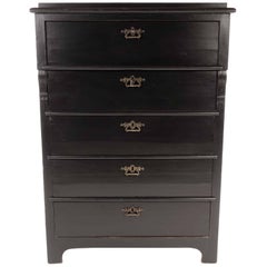 Antique "Herrbyrå" Swedish Gentleman Chest from Late 1800s
