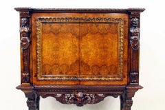 Herrenzimmer Bar Cupboard Bar Cabinet Antique Display Case Löwentatzen