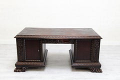 Herrenzimmer Cabinet Bookcase Antique Desk Office Furniture