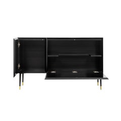 Herringbone Bar Cabinet