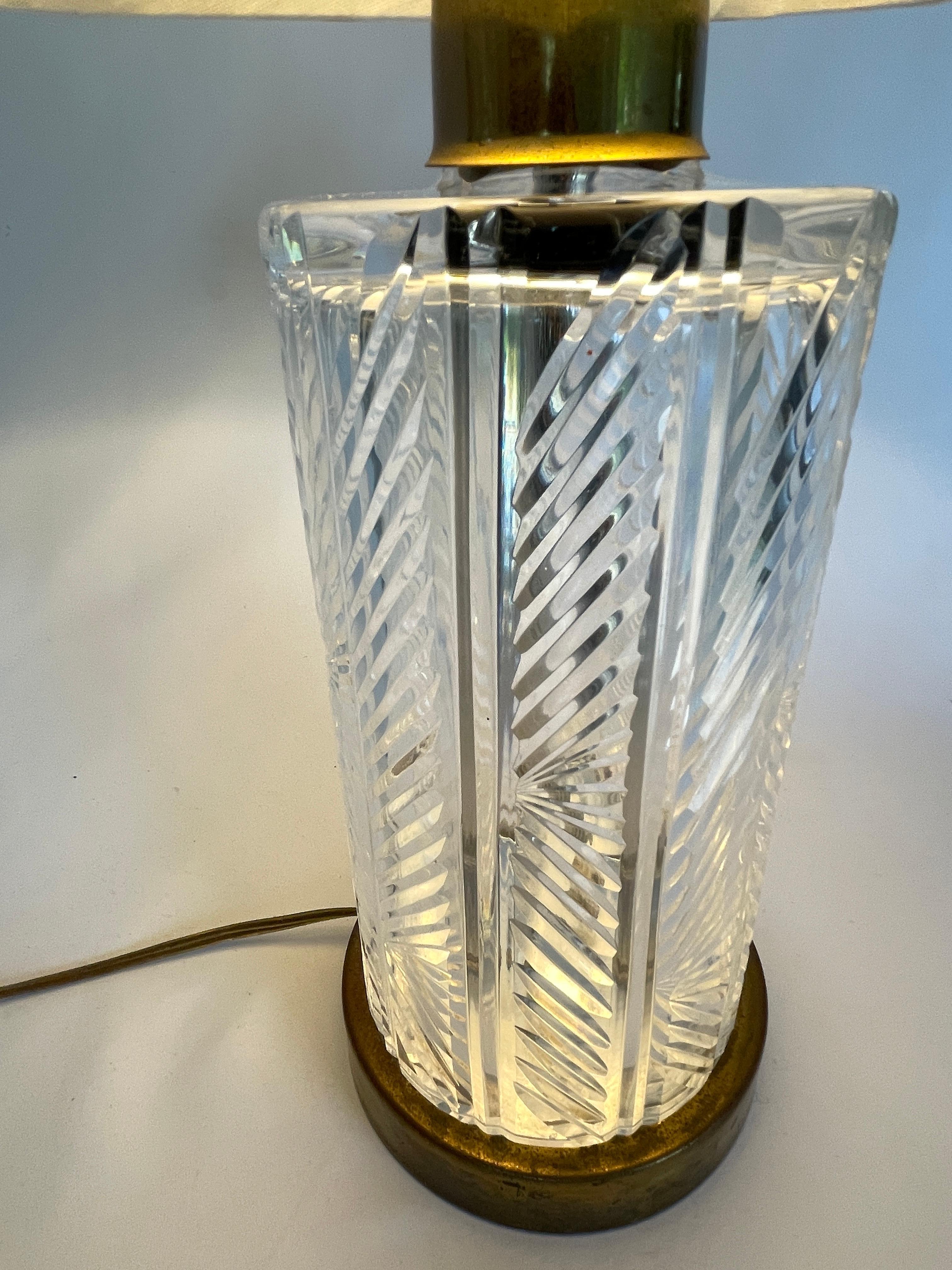 large waterford crystal lamp