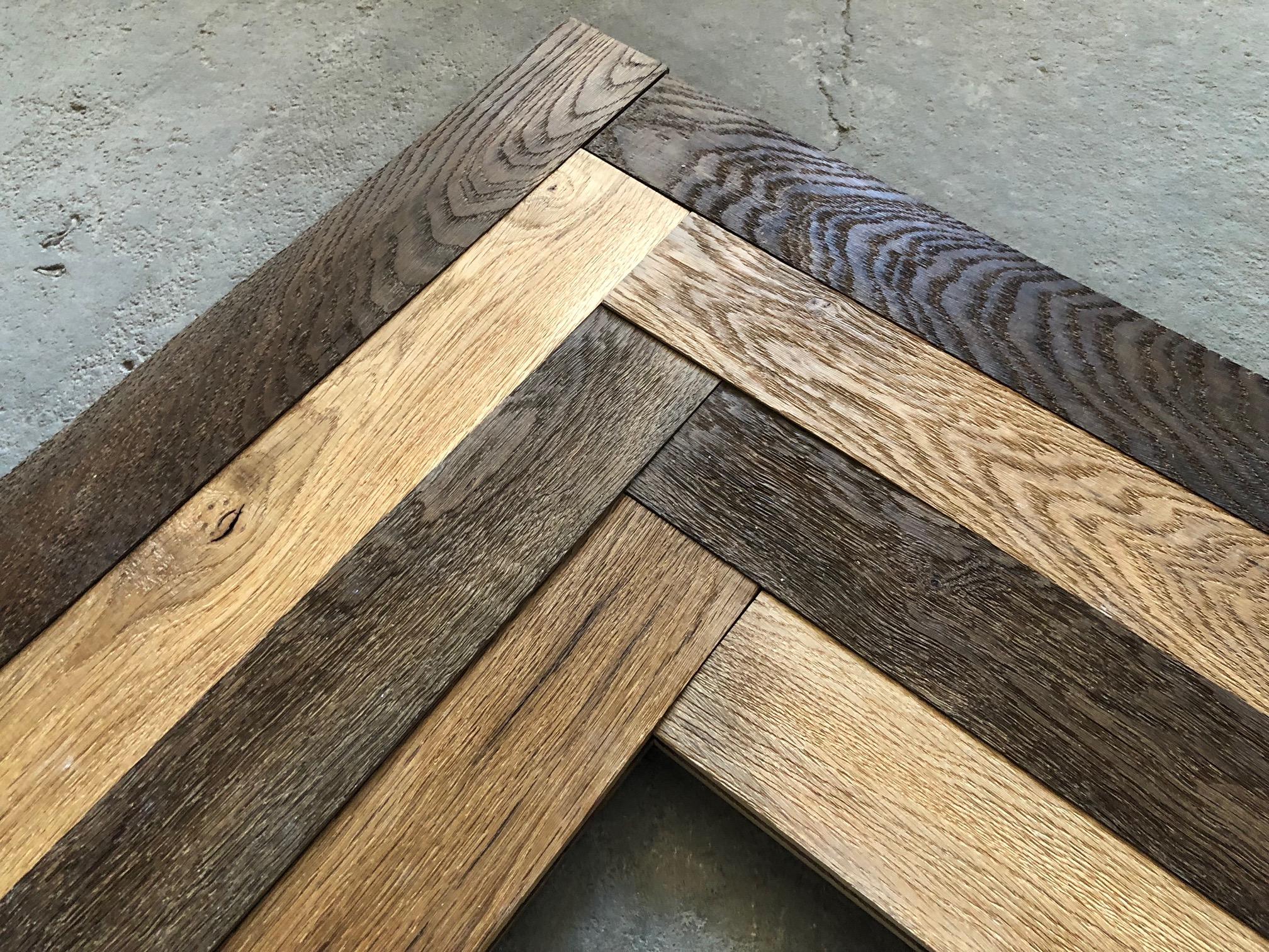 French reclaimed solid wood oak, different dimensions and pattern on demand.
Different quality and texture of French solid wood oak available.
Final finishing will have to be applied from your installer / contractor on job site / property.
 

  