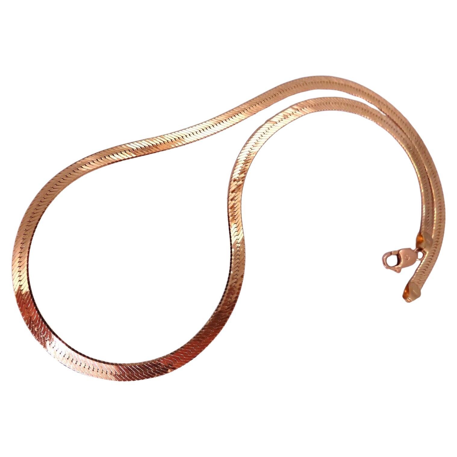 HerringBone Halskette 14kt Gold 4mm 11,8 Gramm