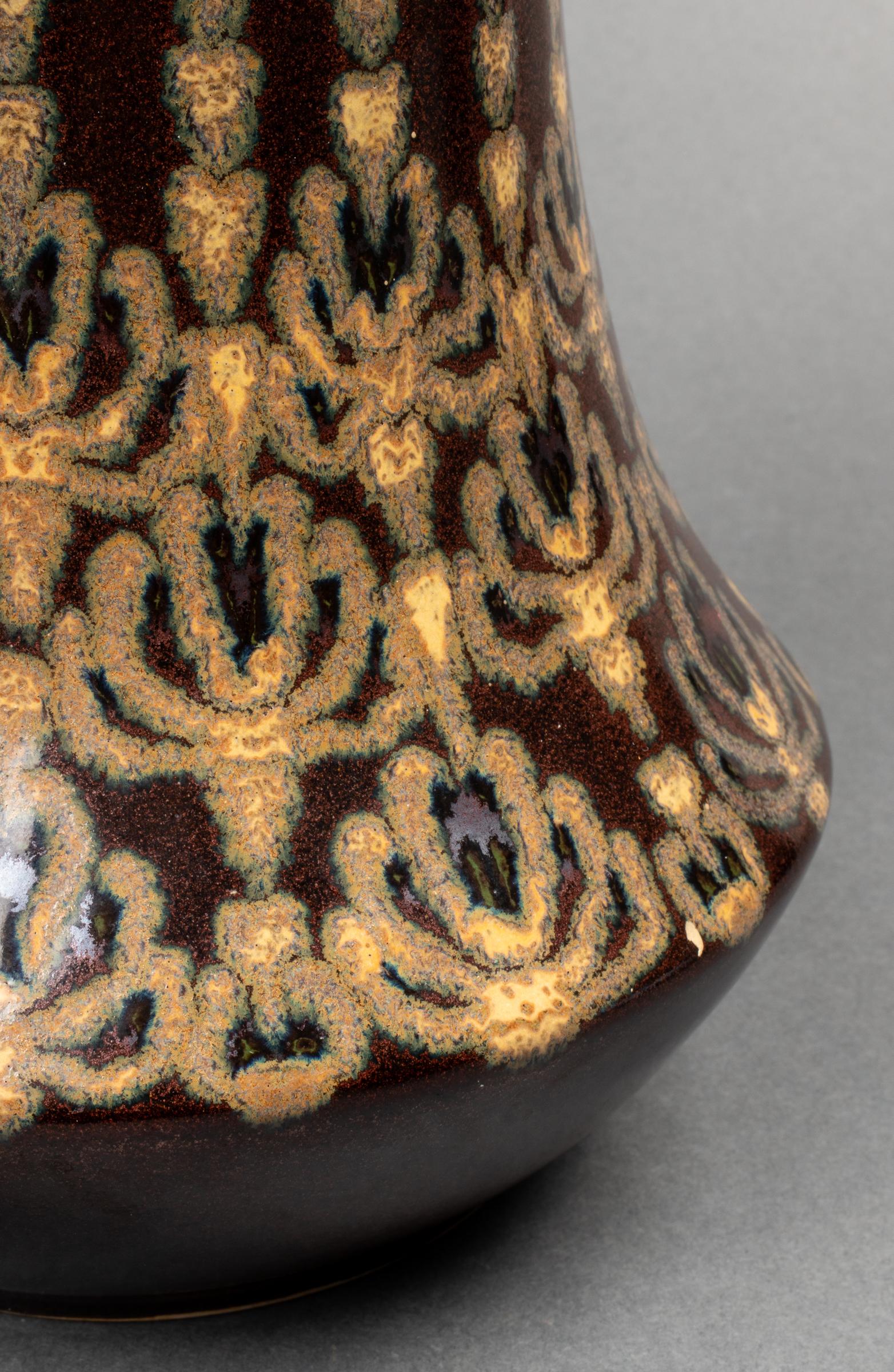Herrsching German Jugendstil Ceramic Vase In Good Condition In Astoria, NY