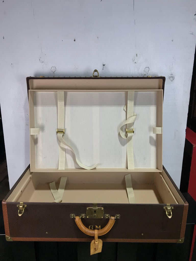 Hers and His Custom Louis Vuitton Alzer Suitcases at 1stDibs