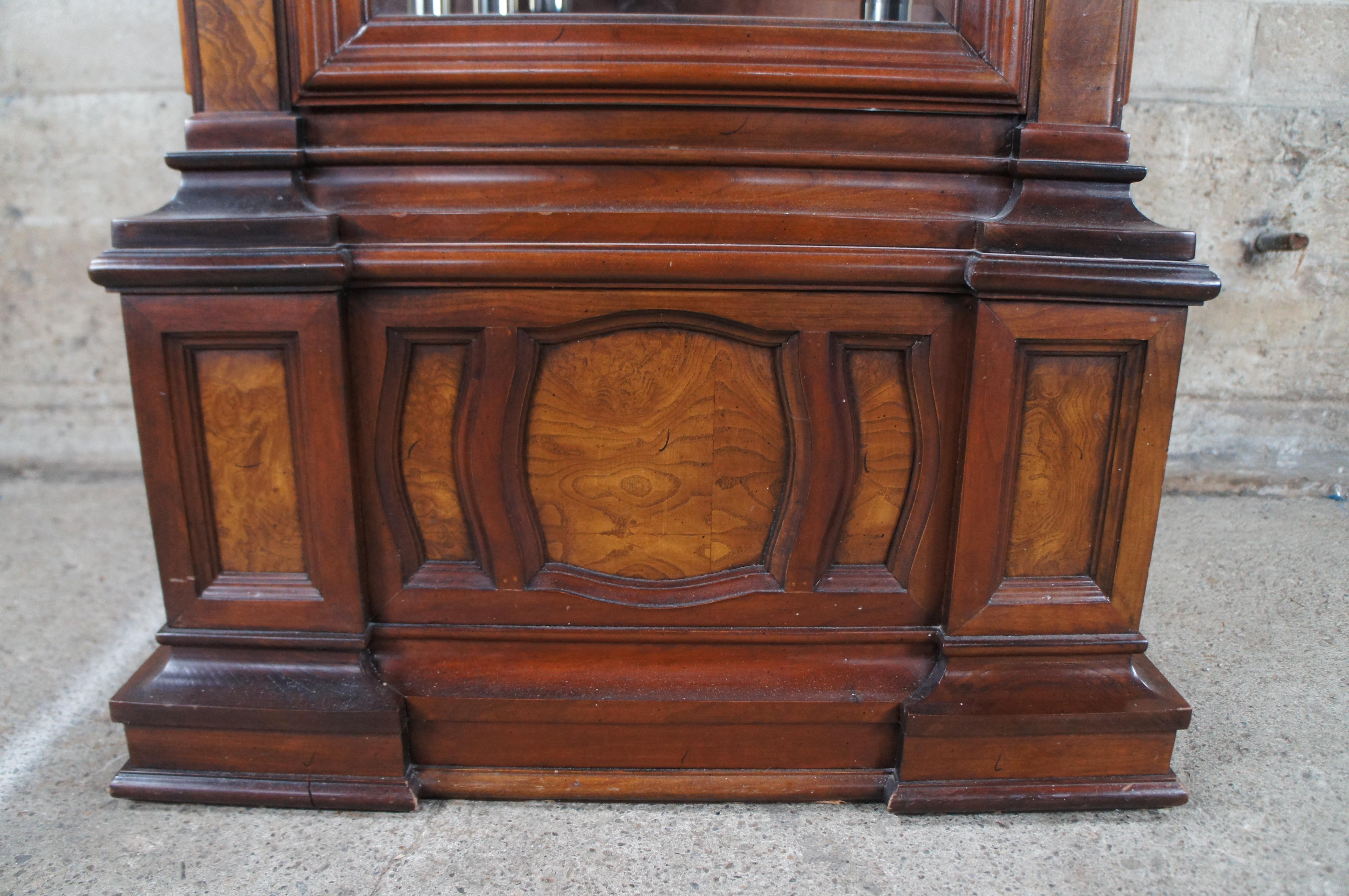 Herschede Cherry Sheffield Sun & Moon Grandfather Tall Case 9 Tube Hall Clock 3