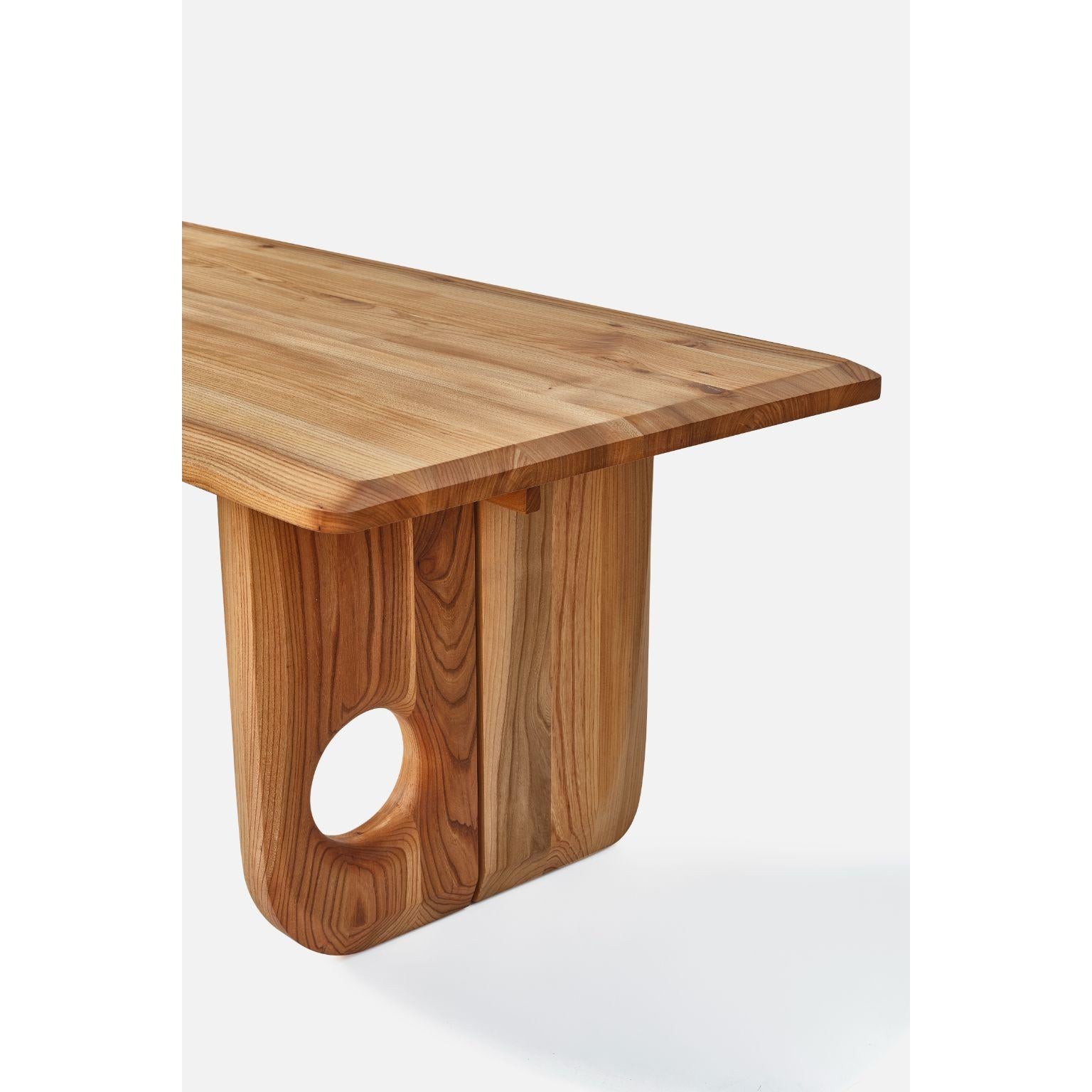 Hand-Crafted Herseh Dining Table L by Contemporary Ecowood For Sale