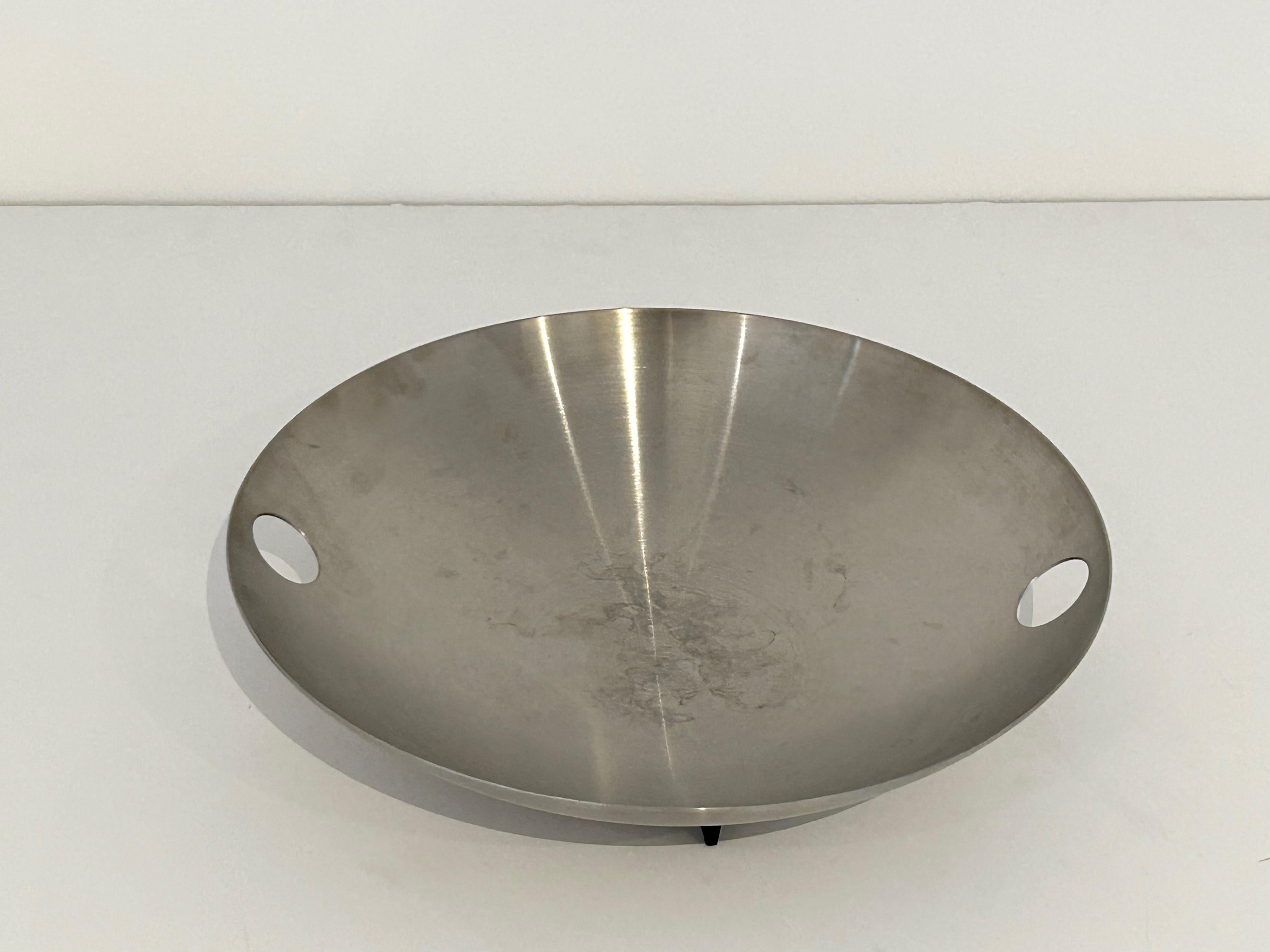 Herstal Dänemark Edelstahlschüssel mit Salatbesteck im Angebot 3