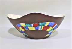 Herta Gerz Mid-Century Modern Ceramic Studio Art Pottery Bowl