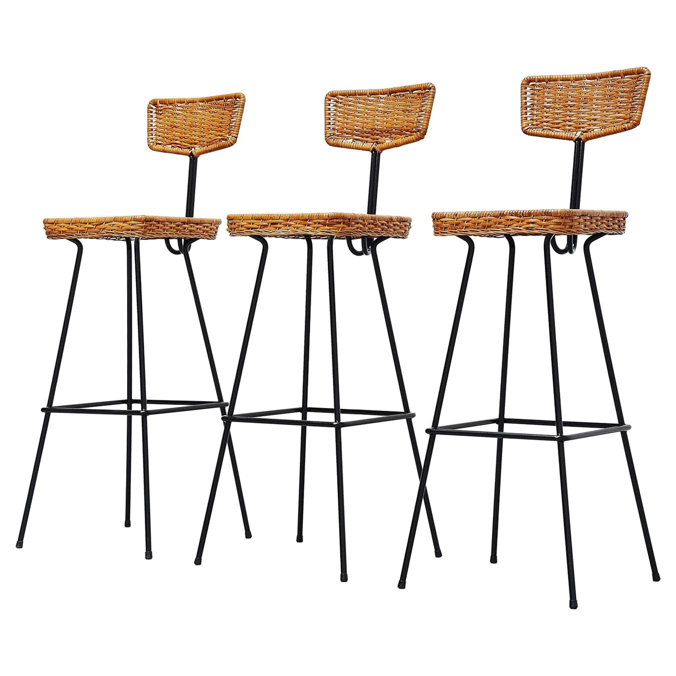 Herta Maria Witzemann bar stools Erwin Behr, Germany, 1950