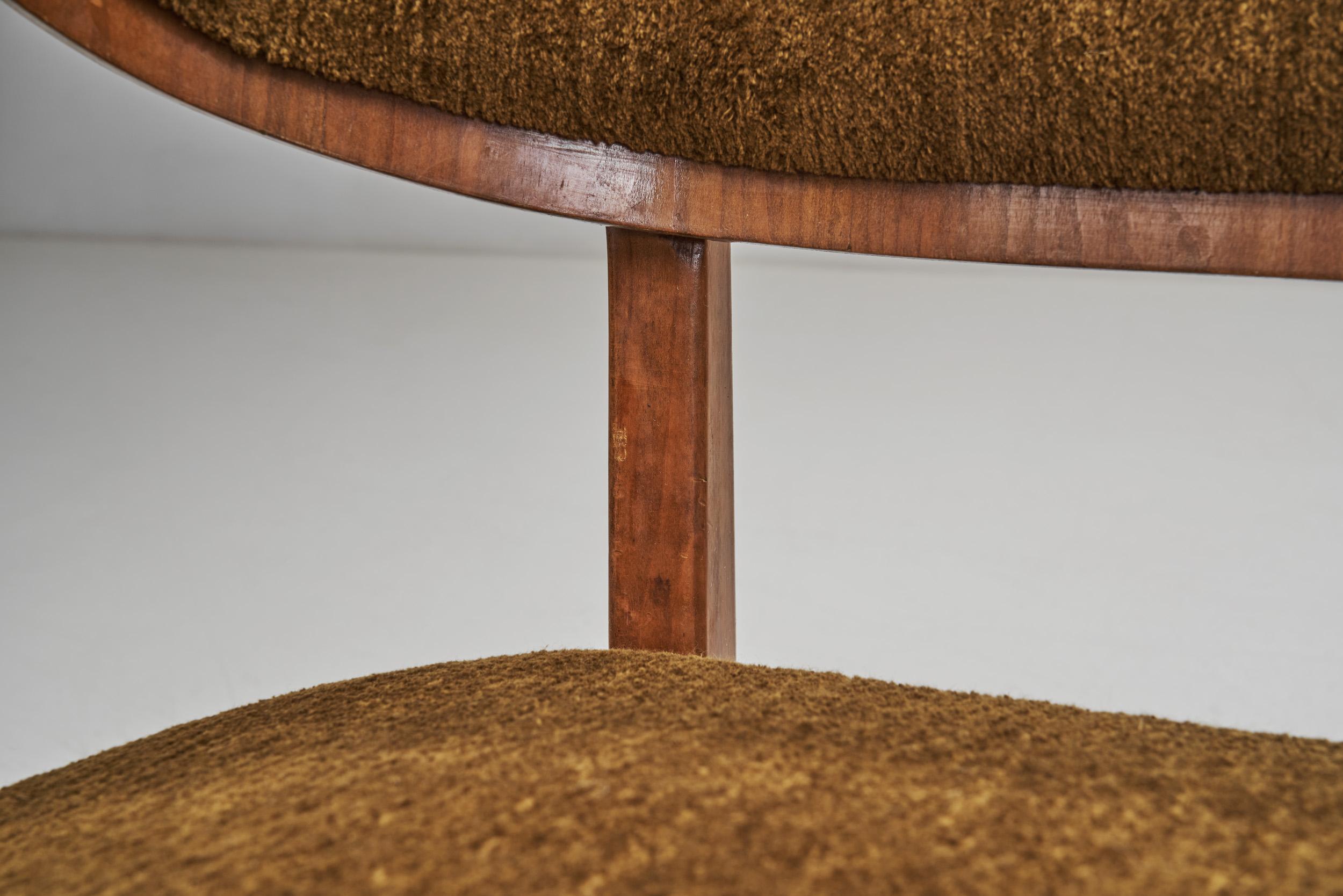 Herta-Maria Witzemann Settee for Schörle & Gölz, Stuttgart, Germany, 1950s 5