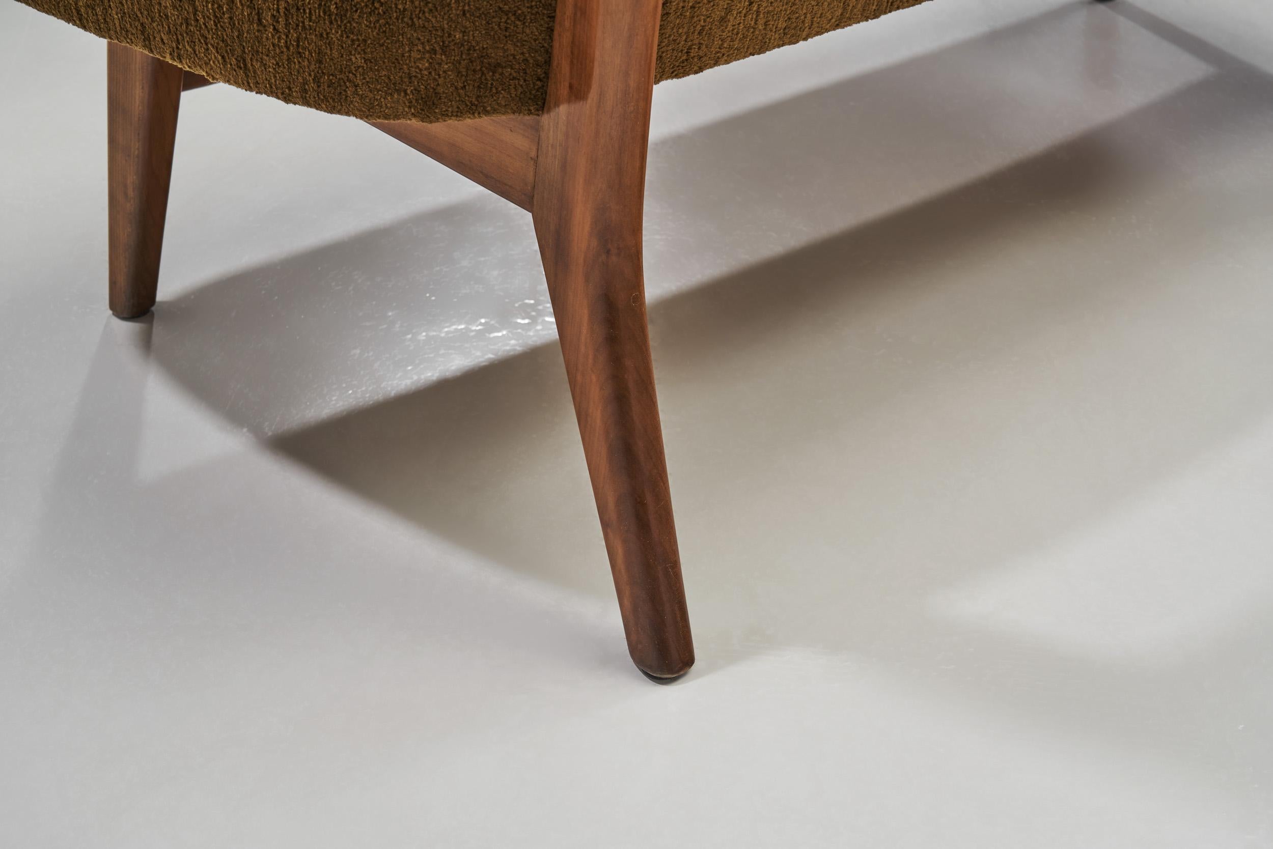 Herta-Maria Witzemann Settee for Schörle & Gölz, Stuttgart, Germany, 1950s 9