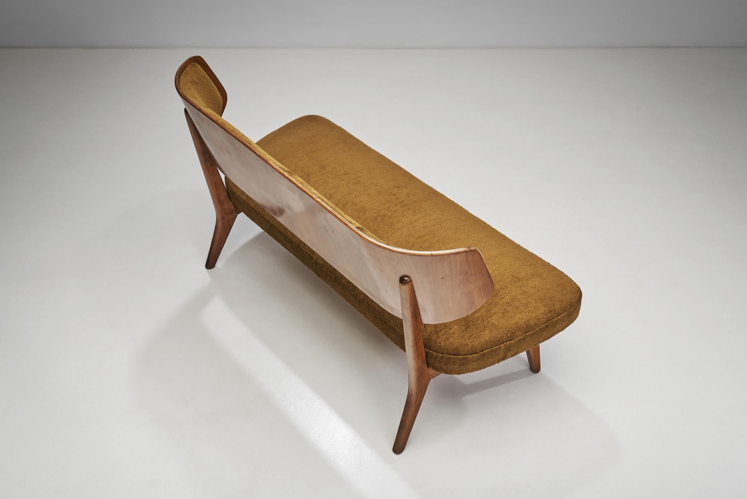Mid-20th Century Herta-Maria Witzemann Settee for Schörle & Gölz, Stuttgart, Germany, 1950s