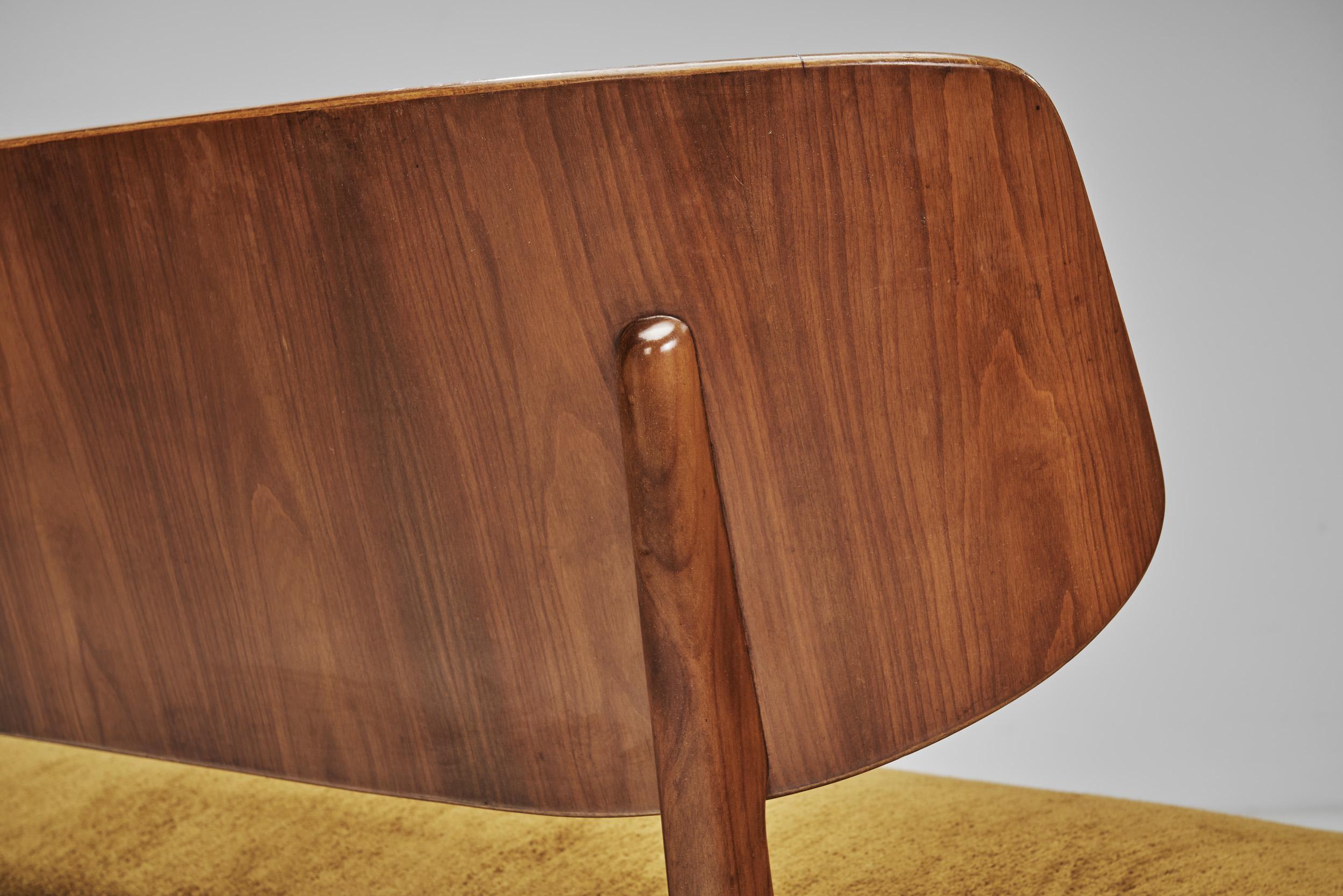 Herta-Maria Witzemann Settee for Schörle & Gölz, Stuttgart, Germany, 1950s 1