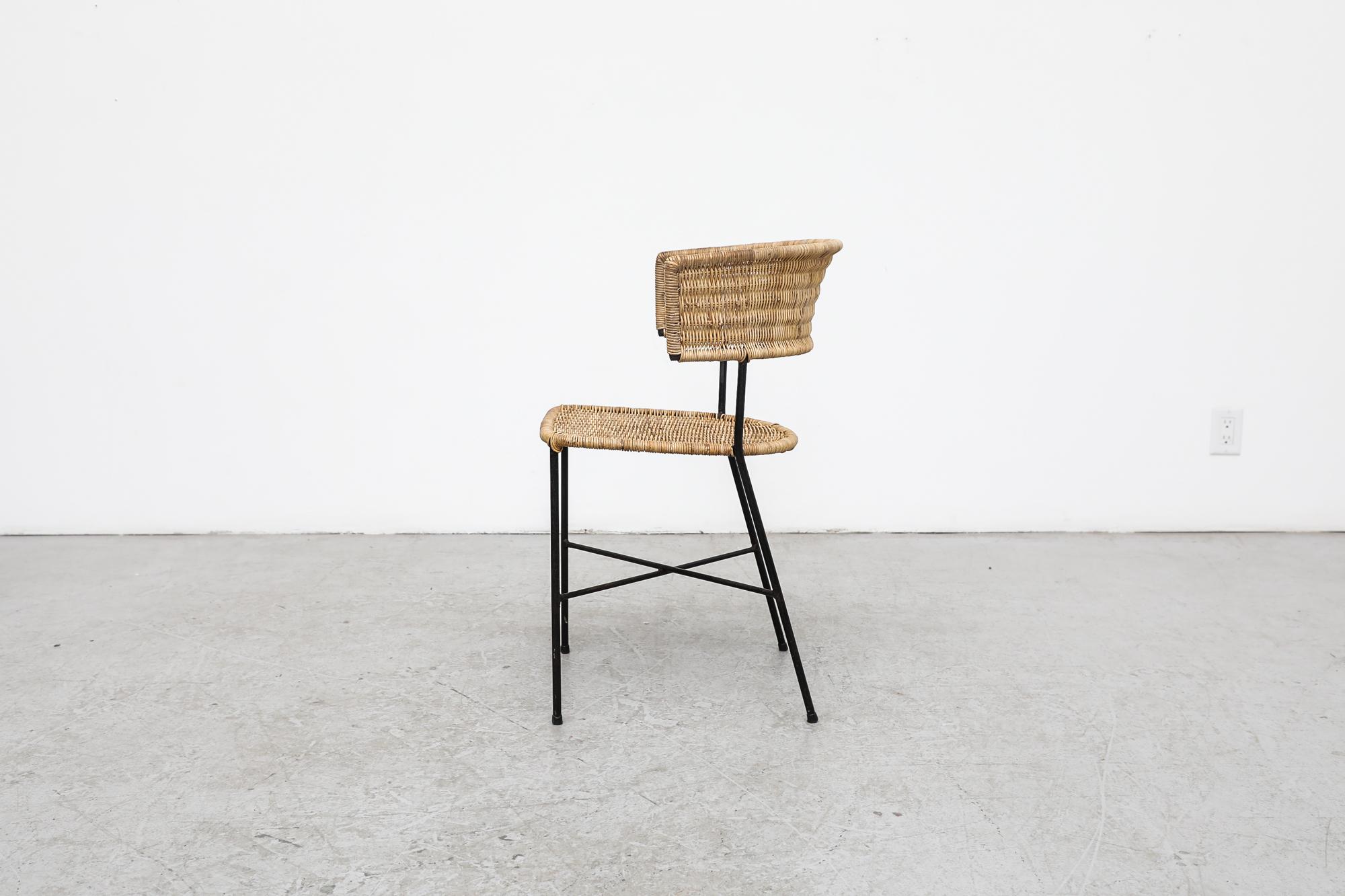 Dutch Herta-Maria Witzemann Style Rattan Side Chair