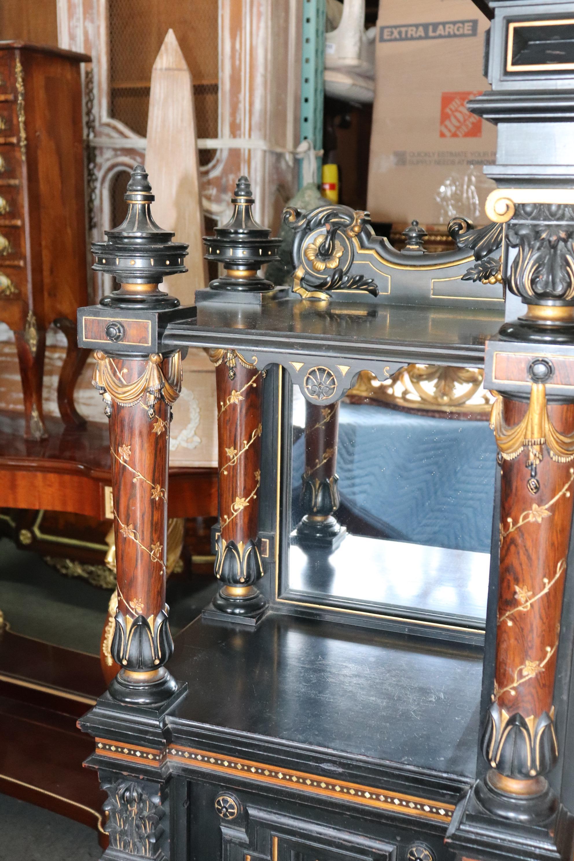 Herter Brothers Attributed Aesthetic Movement Ebonized Rosewood Cabinet 7