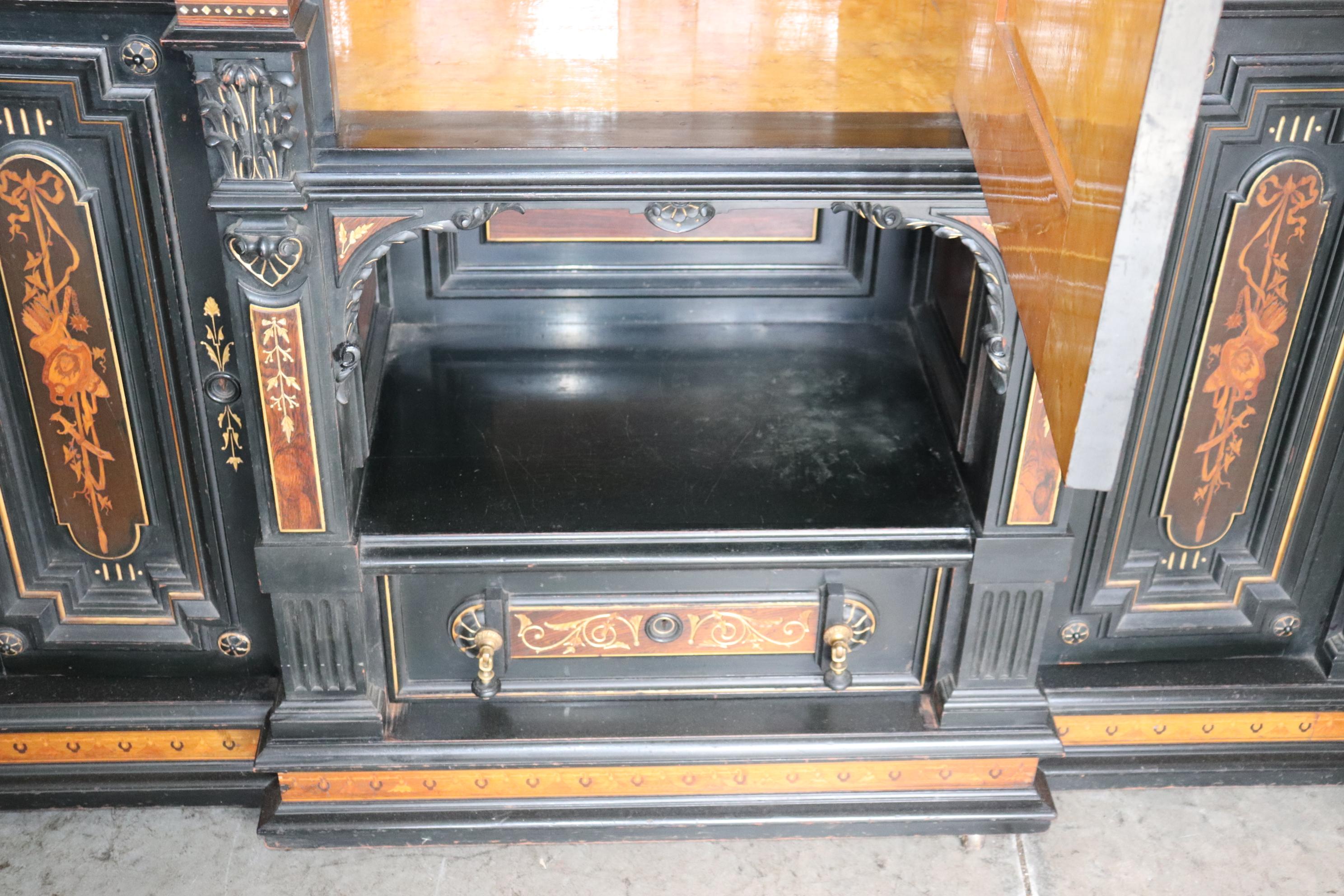 Herter Brothers Attributed Aesthetic Movement Ebonized Rosewood Cabinet 9
