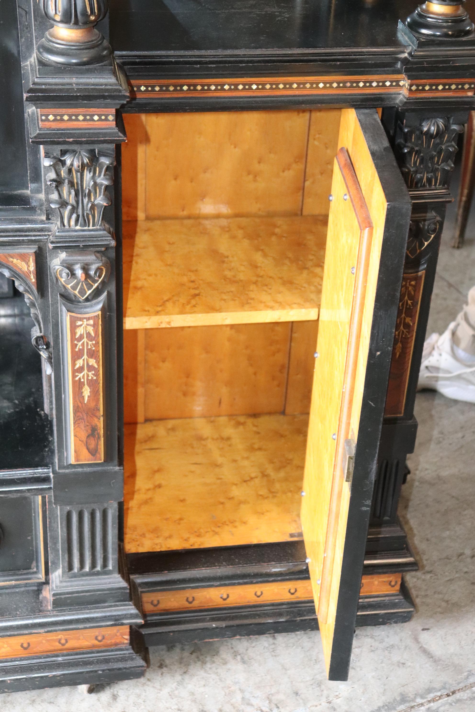 Herter Brothers Attributed Aesthetic Movement Ebonized Rosewood Cabinet 13