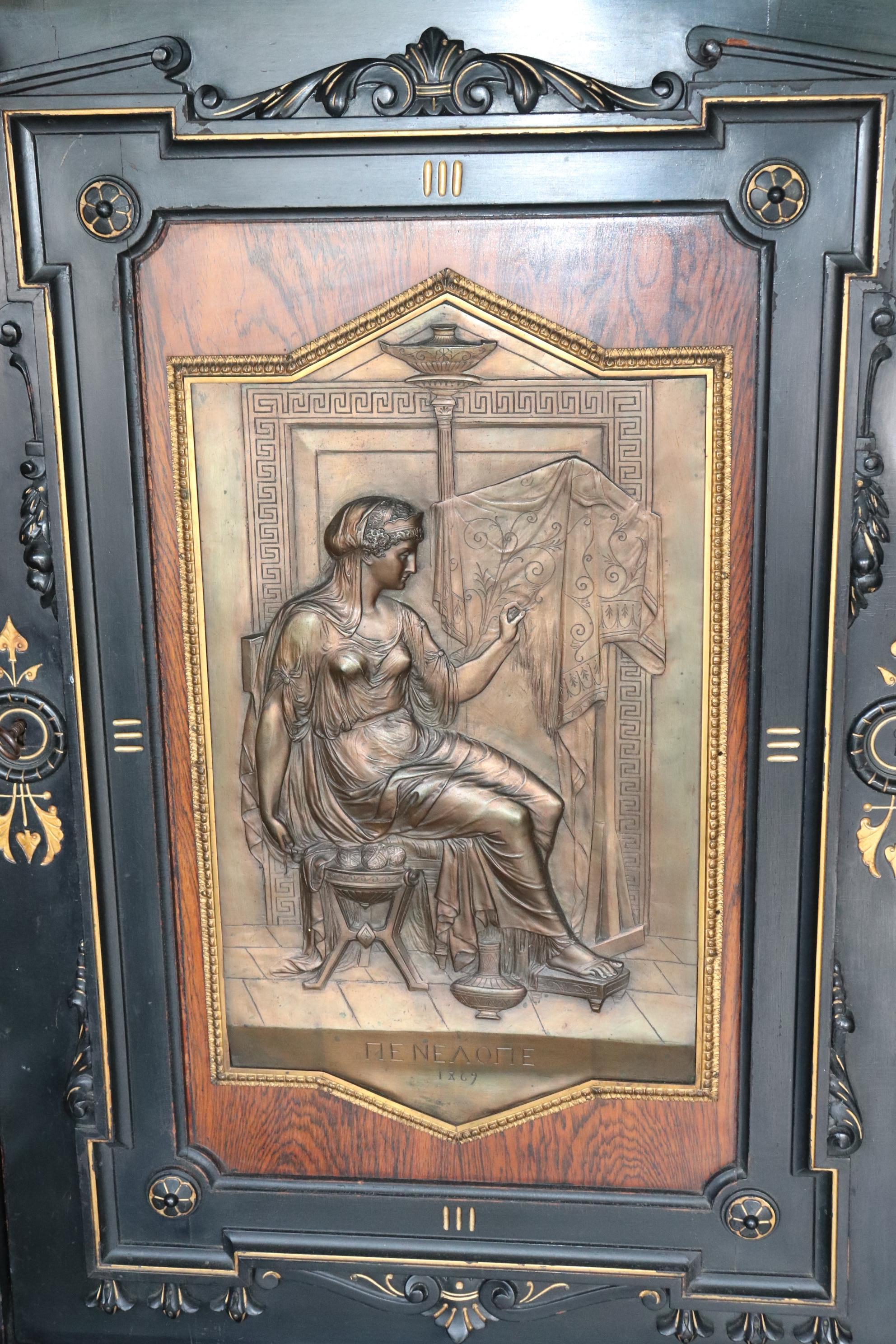 American Herter Brothers Attributed Aesthetic Movement Ebonized Rosewood Cabinet