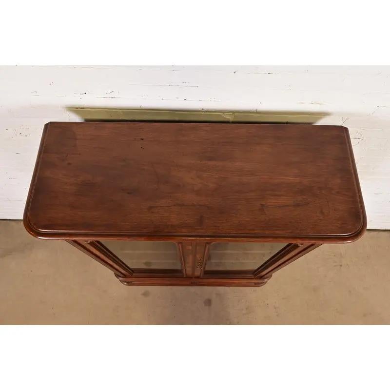 Herter Brothers Style Antique Victorian Glass Front Bookcase, Circa 1880s For Sale 5
