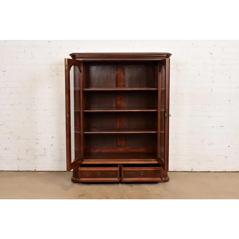 Herter Brothers Style Antique Victorian Glass Front Bookcase, Circa 1880s For Sale 1