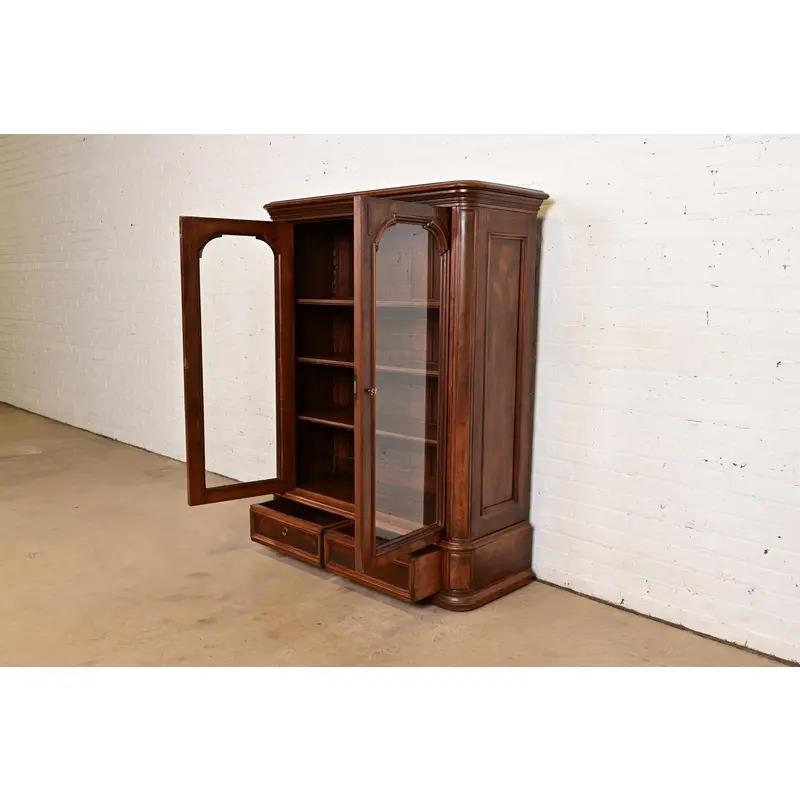 Herter Brothers Style Antique Victorian Glass Front Bookcase, Circa 1880s For Sale 2