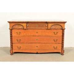 Herter Brothers Style Victorian Oak Dresser or Chest of Drawers, Circa 1890s