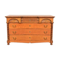 Herter Brothers Style Victorian Oak Dresser or Chest of Drawers, Circa 1890s