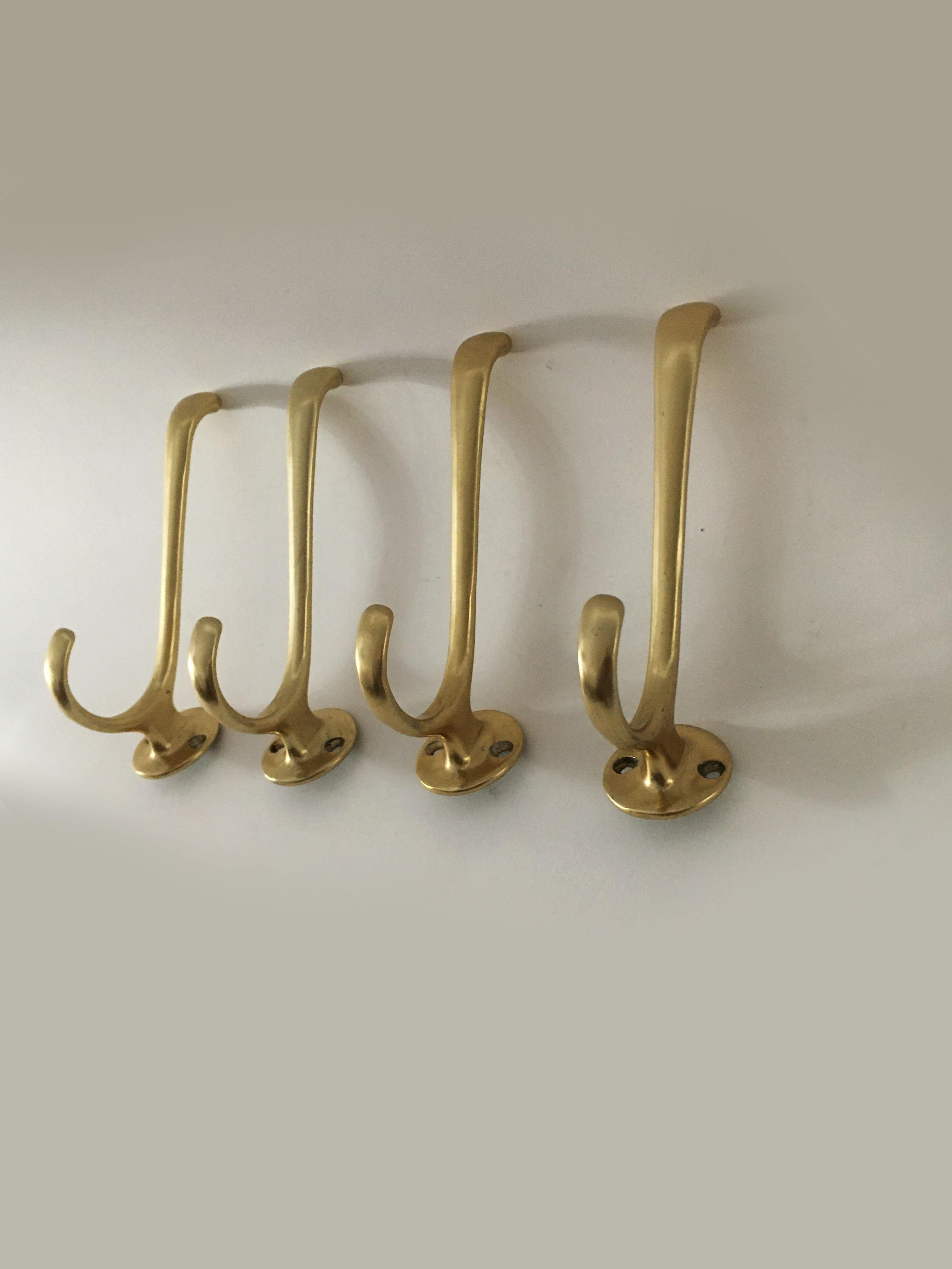 Hertha Baller vintage wall hooks model 'Bristol' set of four, Austria, 1950s.