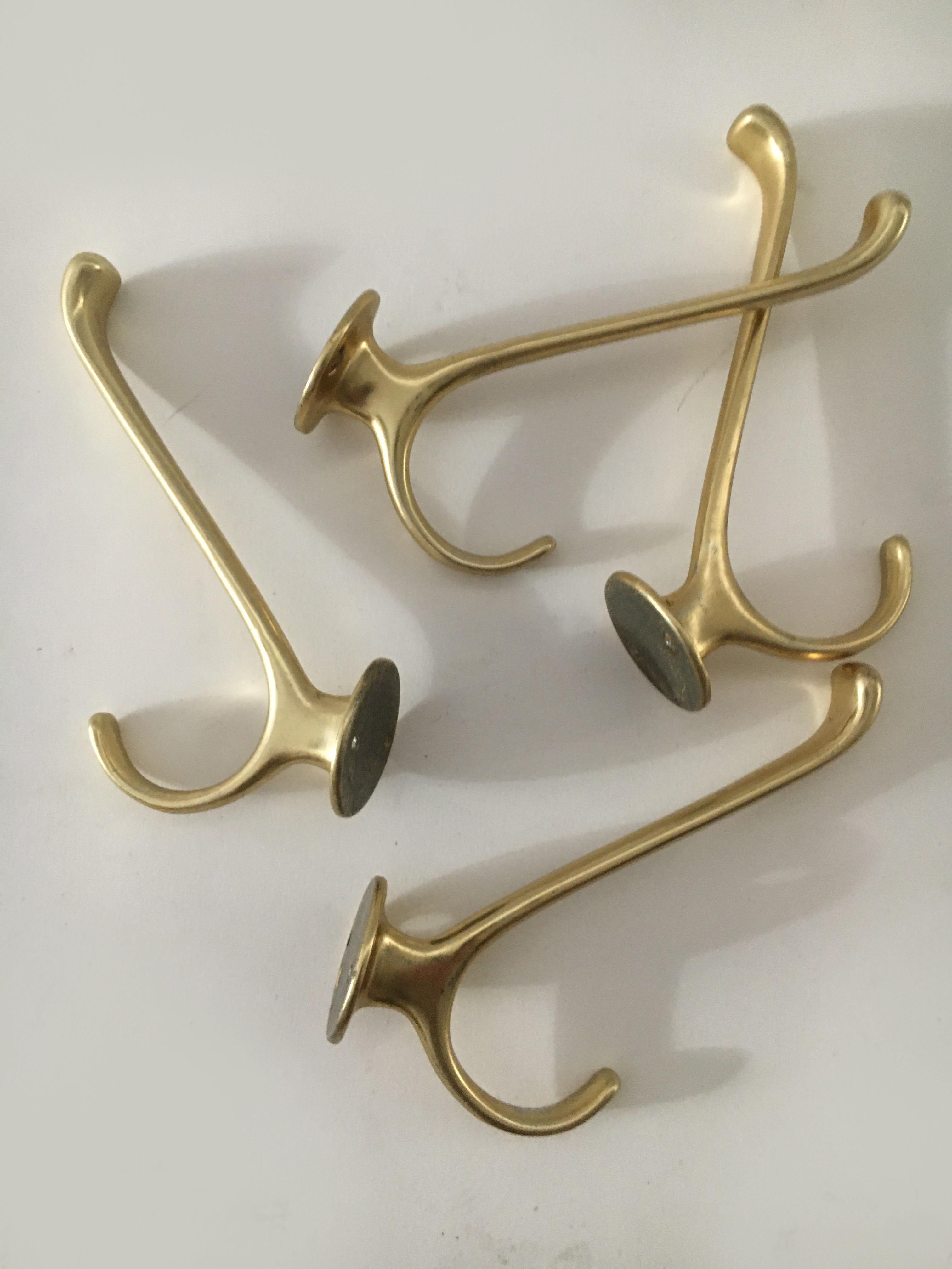 Mid-20th Century Hertha Baller Vintage Wall Hooks Model 'Bristol' Set of Four, Austria, 1950s