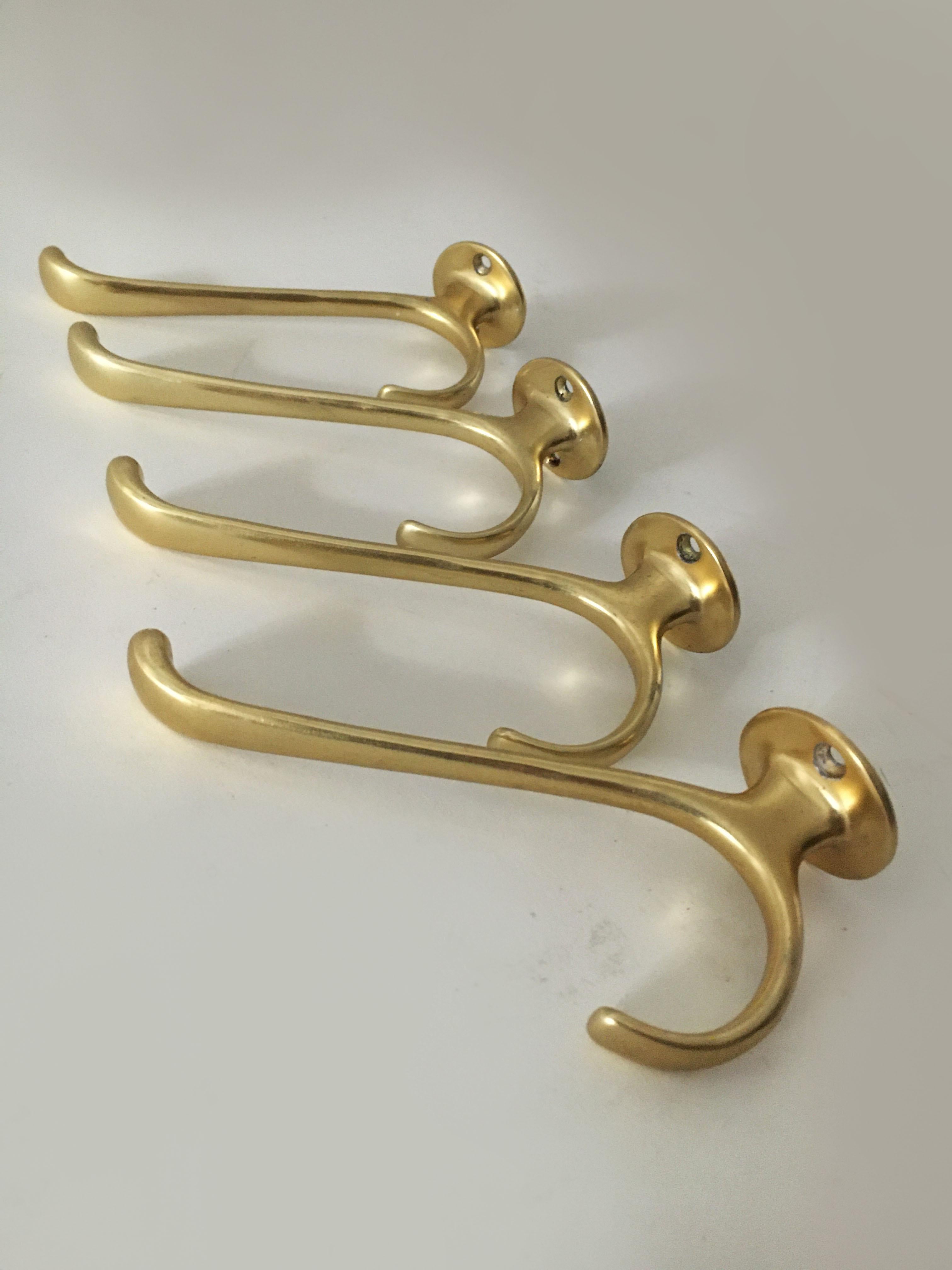 Hertha Baller Vintage Wall Hooks Model 'Bristol' Set of Four, Austria, 1950s 1